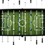 Vidaxl table de football acier 60 kg 140 x 74 5 x 87 5 cm noir