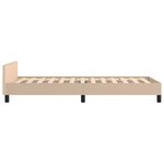 vidaXL Cadre de lit sans matelas cappuccino 90x200 cm similicuir