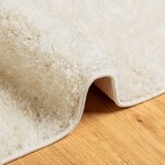 vidaXL Tapis ISTAN à poils longs aspect brillant crème 200x280 cm