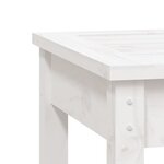 vidaXL Banc de jardin blanc 80x44x45 cm bois massif de pin