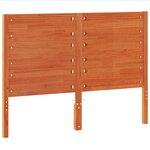 vidaXL Tête de lit cire marron 160 cm bois massif de pin