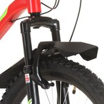 vidaXL Vélo de montagne 21 vitesses Roues de 26 pouces 42 cm Rouge