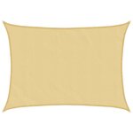 vidaXL Voile d'ombrage sable 8x6 m 100 polyester oxford