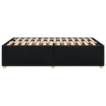 vidaXL Cadre de lit Noir 120x200 cm Tissu