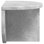 vidaXL Étagère Murale Gris béton 38 x 19 x 19 cm Bois d'ingénierie