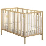 Lit bébé - 120 x 60 cm - Babyprice First - Tout barreaux