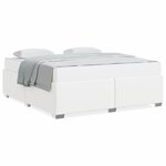 vidaXL Cadre de lit Blanc 180 x 200 cm Faux cuir