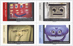 Carnet 12 timbres - Masques - Série photographique de Michelangelo Durazzo - Lettre verte