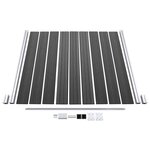 vidaXL Ensemble de panneau de clôture WPC 1657x(105-186) cm Noir