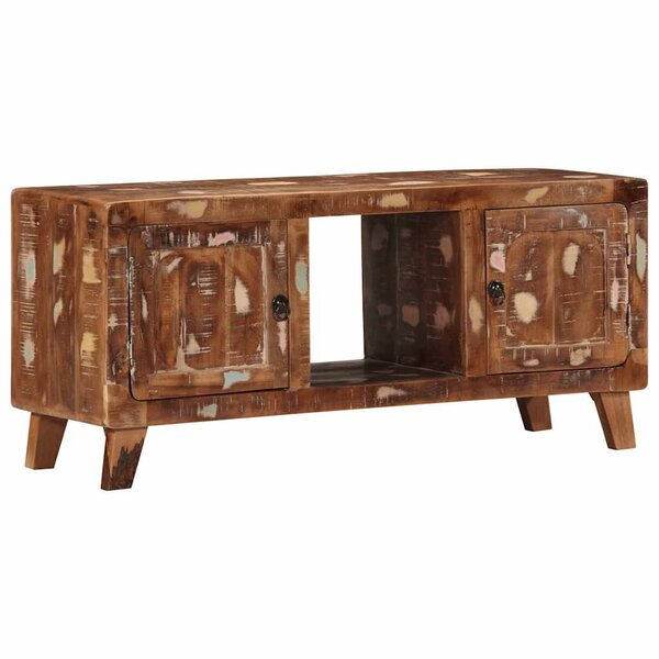 vidaXL Meuble TV 105x46x32 cm Bois massif de récupération