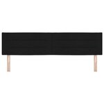 vidaXL Tête de lit LED avec bandes LED Noir 180 cm tissu