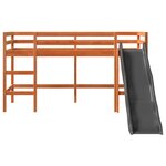 vidaXL Lit mezzanine d'enfants sans matelas 90x200 cm bois pin massif