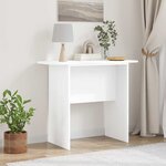 vidaXL Table console Blanc 93 x 40 x 75 cm Bois d'ingénierie