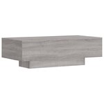 vidaXL Table basse sonoma gris 100x49 5x31 cm bois d'ingénierie