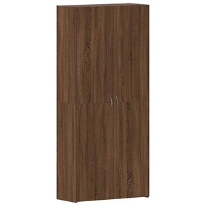 vidaXL Cabinet à chaussures avec étagère Marron 80 x 35.5 x 180 cm