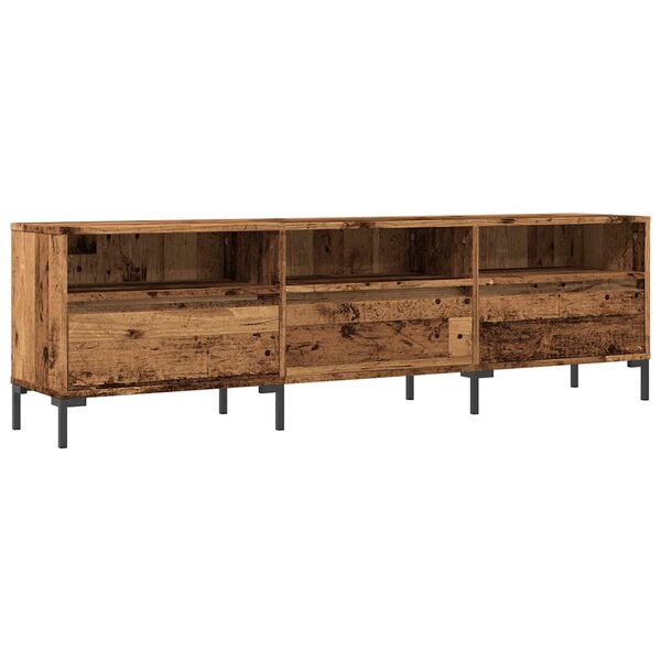 vidaXL Meuble TV vieux bois 150x30x44 5 cm bois d'ingénierie