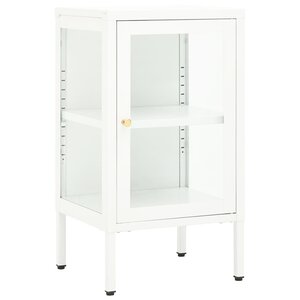 vidaXL Buffet 38x35x70 cm Métal et verre