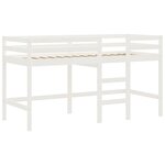 vidaXL Lit mezzanine enfants avec tunnel sans matelas rose 80x200 cm