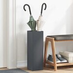 vidaXL Porte-parapluie Anthracite 15 5 x 15 5 x 49 cm Acier