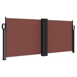 vidaXL Auvent latéral rétractable marron 100x600 cm