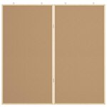 vidaXL Tableau noir Noir 100 x 1.4 x 100 cm Bois massif en pin