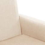 vidaXL Chaise à bascule Crème Tissu