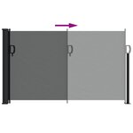 vidaXL Store latéral rétractable Anthracite 117 x 300 cm