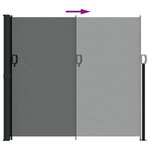 vidaXL Auvent latéral rétractable anthracite 180x300 cm