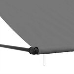 vidaXL Auvent rétractable anthracite 400x150 m tissu et acier