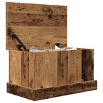 vidaXL Boîtes de rangement vieux bois 30x50x28 cm bois d'ingénierie