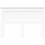vidaXL Tête de lit avec tête de lit Blanc 140 cm Bois d'ingénierie