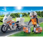 Playmobil 70051 - city life les secouristes - urgentiste et moto
