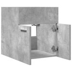 vidaXL Armoire de lavabo de salle de bain gris béton 41x38 5x46 cm