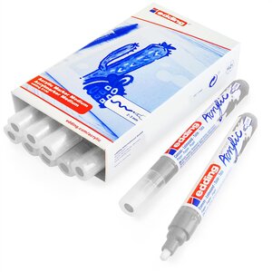Marqueur Acrylique 5100 Argent Pointe Moyenne 2-3 mm x 10 EDDING