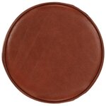 vidaXL Tabourets de bar lot de 2 marron cuir véritable et fonte