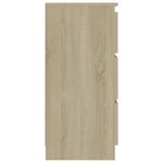 vidaXL Buffet Chêne sonoma 60x35x76 cm Bois d'ingénierie