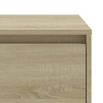 vidaXL Table de chevet chêne sonoma 45x34x44 5 cm bois d'ingénierie