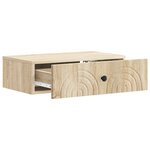 vidaXL Table d'appoint murale 59 x 34 5 x 17 cm Bois d'ingénierie