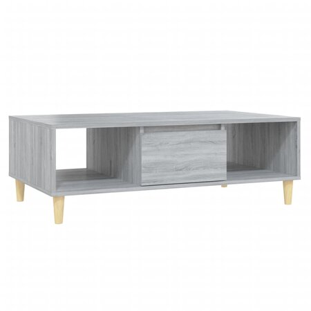 vidaXL Table basse Sonoma gris 103 5x60x35 cm Aggloméré