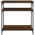 vidaXL Table console chêne marron 75x29x75 cm bois d'ingénierie
