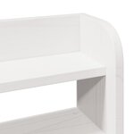 vidaXL Cadre de lit avec tête de lit sans matelas blanc 140x200 cm