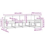 vidaXL Ensemble de canapés d'extérieur 5 Pièces Naturel et Beige