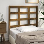 vidaXL Tête de lit Marron miel 105 5x4x100 cm Bois massif de pin
