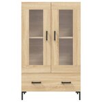 vidaXL Buffet haut chêne sonoma 69 5x31x115 cm bois d'ingénierie