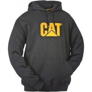Sweat CAT noir/jaune Trademark à capuche XL