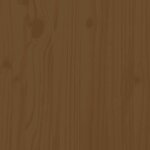 vidaXL Cadre de lit sans matelas marron miel 200x200 cm bois massif