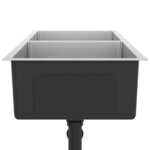 vidaXL Évier de cuisine fait main Acier inoxydable