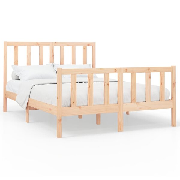 vidaXL Cadre de lit sans matelas 140x190 cm bois de pin massif