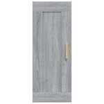 vidaXL Armoire murale Sonoma gris 35x34x90 cm Bois d'ingénierie