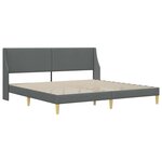 vidaXL Cadre de lit avec matelas avec tête de lit Polyester